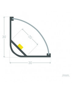 Eckprofil Ledkia (1M) 2
