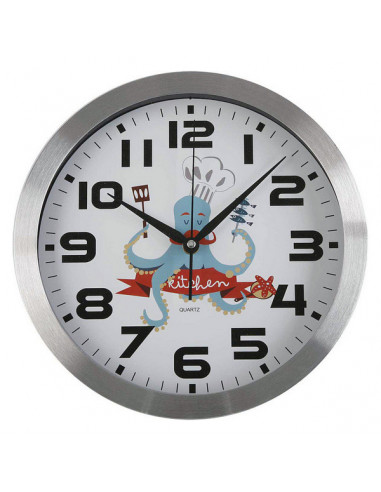 Reloj de Pared Pulpo Blanco (30 cm)...