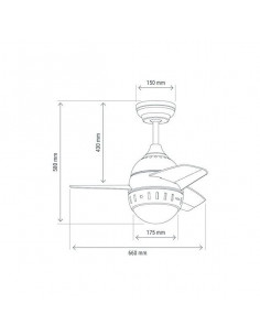 Deckenventilator mit Lampe... 2