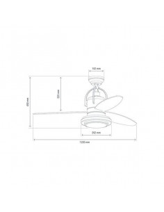 Deckenventilator mit Lampe... 2