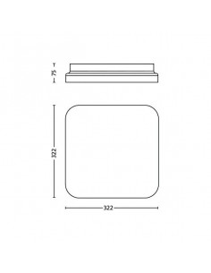 Plafón LED Philips Mauve 17... 2