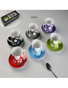 Set aus 6 Teetassen mit Teller 2