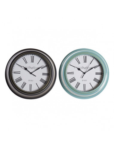 Wanduhr DKD Home Decor PVC Kristall...