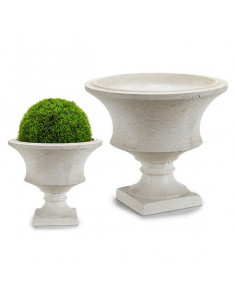 Blumentopf Jumbo Harz Creme...