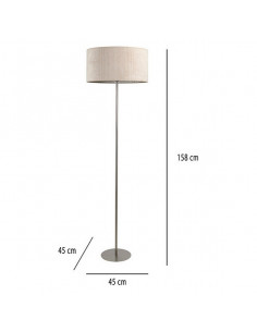 Stehlampe Beige Samt (45 x... 2