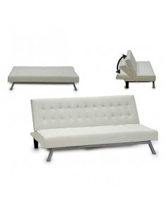 Sofa Weiß Kunstleder (83 x...