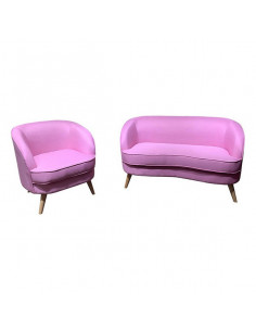 Zweisitzer-Sofa Buchenholz... 2