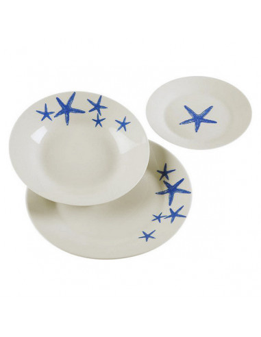 Set de Vajilla Blue Sea Porcelana (18...