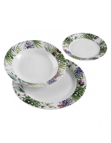 Geschirr-Set Tropical Porzellan (18...