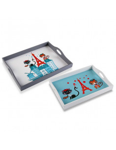 Tablettset Holz (2 Stücke)...