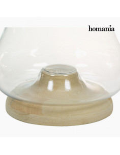 Portavelas Vidrio Madera -... 2