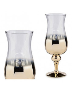 Portavelas Cristal Oro...