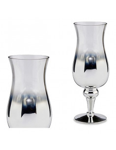 Portavelas Cristal Plata...