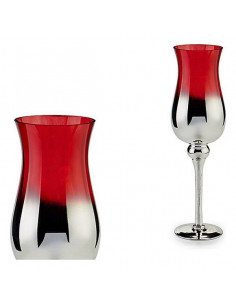 Portavelas Rojo Cristal...