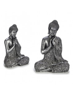 Garten-Statuen Silber Harz...