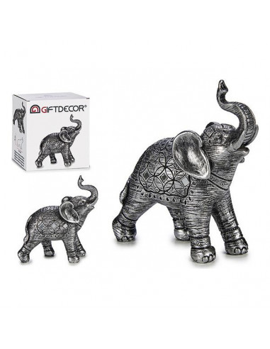 Elefant Silber Harz Silber (6 x 15 x...