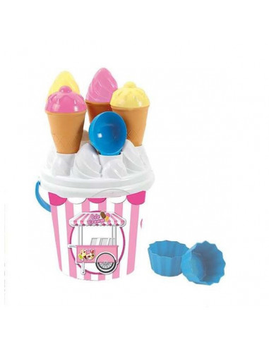 Cubo de Playa Ice Cream Plástico