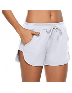 Damen-Sportshorts Weiß...