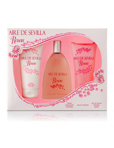 Set de Perfume Mujer Agua Rosas Aire...