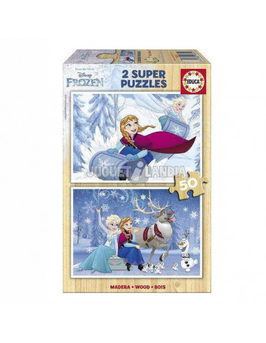 Puzzle Frozen Educa (2 x 50 pcs)