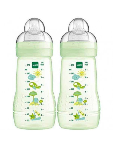 Baby-Flasche grün 270 ml (2 uds)...