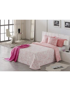 Steppdecke Rosa gedruckt...